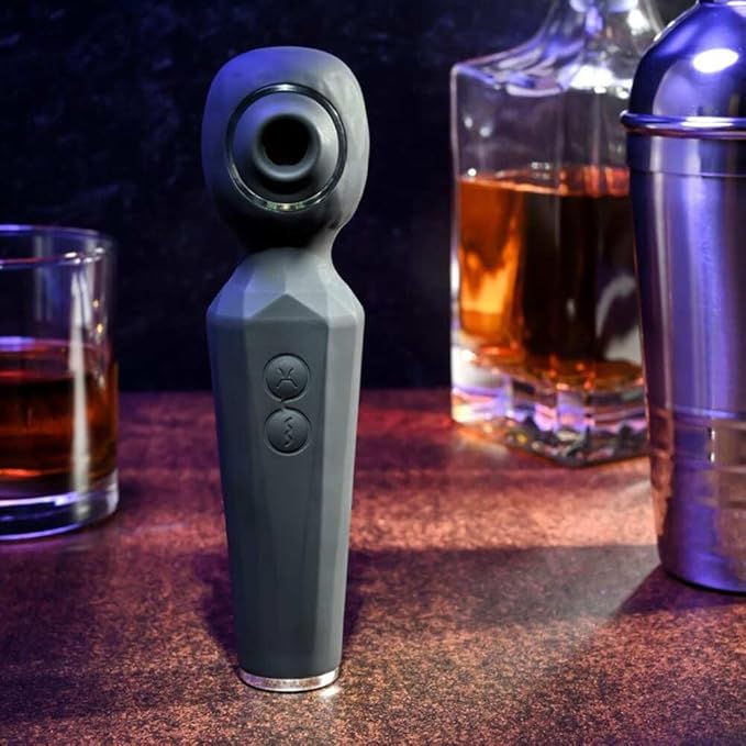 Evolved Rainbow Sucker Wand - Black Toy Filth