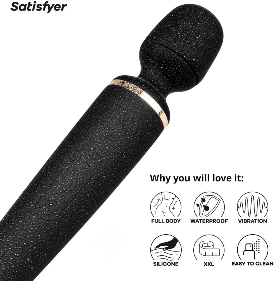 Satisfyer Wand-er Woman - Black/Gold Eis INCsatisfyer