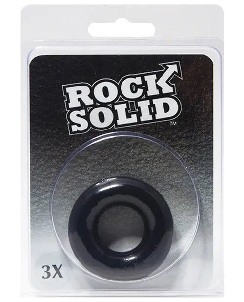 Rock Solid 3" Black Donut Ring Doc Johnson