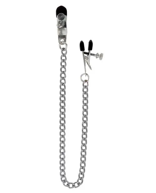 Spartacus Adjustable Broad Tip Nipple Clamps w/Link Chain Spartacus