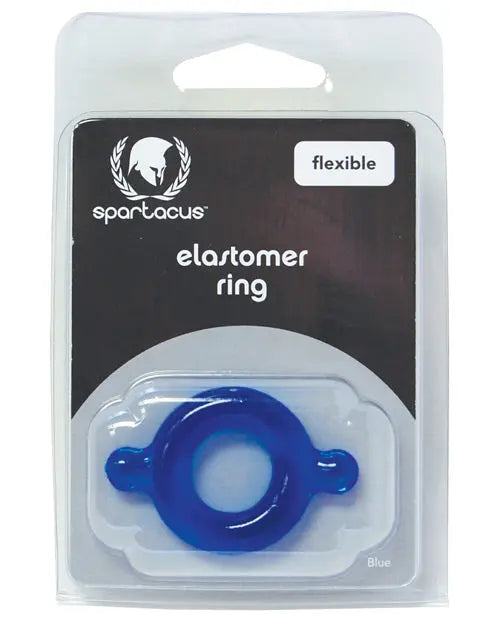 Spartacus Elastomer Cock Ring - Blue Spartacus