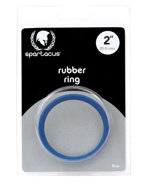 Spartacus 2" Rubber Cock Ring - Blue Spartacus