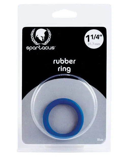 Spartacus 1.25" Rubber Cock Ring -  Blue Spartacus