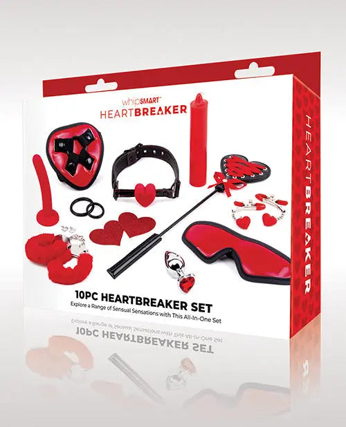 WhipSmart Heartbreaker 10 pc Set - Black/Red Xgen