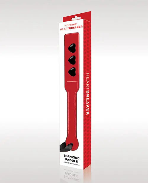 WhipSmart Heartbreaker Spanking Paddle - Red/Black Xgen