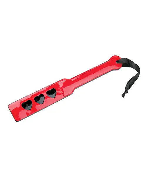 WhipSmart Heartbreaker Spanking Paddle - Red/Black Xgen