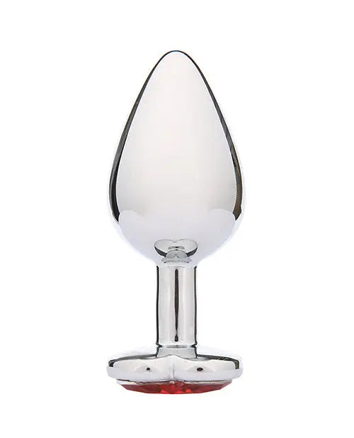 WhipSmart Heartbreaker 3" Heart Crystal Butt Plug - Red Xgen