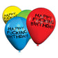 11" Happy Fucking Birthday Balloons - Bag of 8