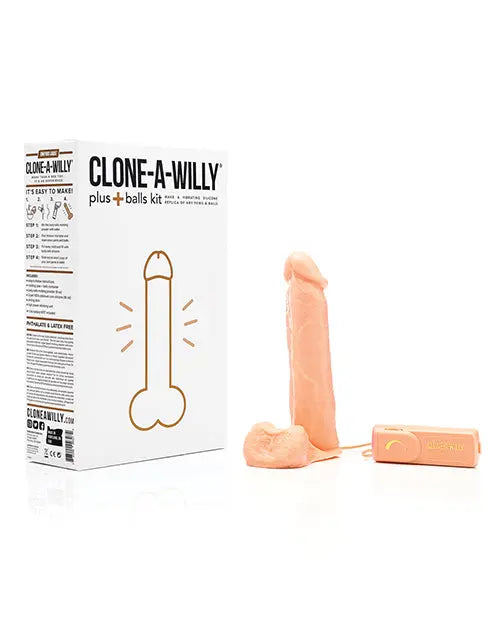 Clone-A-Willy DIY Big Dildo | Plus Balls Realistic Dildo Kit | Light Skin Tone Realistic Dildo Empire Labs