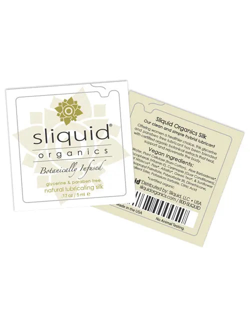 Sliquid Organics Silk Lubricant - .17 oz Pillow Sliquid LLC