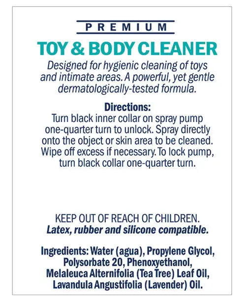 Swiss Navy Toy & Body Cleaner - 6 oz Bottle M.D. Science Lab