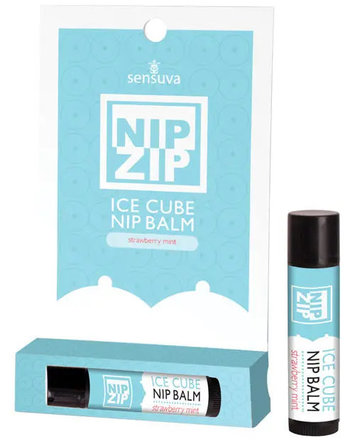 Sensuva Nip Zip Ice Cube Nip Balm - Strawberry Mint Sensuva Valencia Naturals