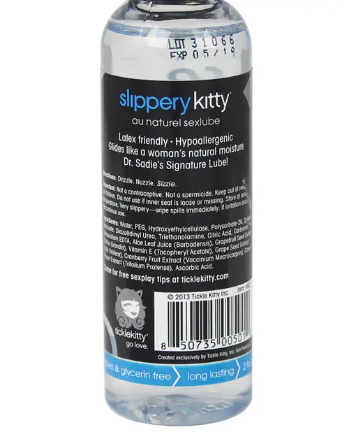 Dr Sadie's Signature Slippery Kitty - 2 oz Au Natural Ticklekitty Press
