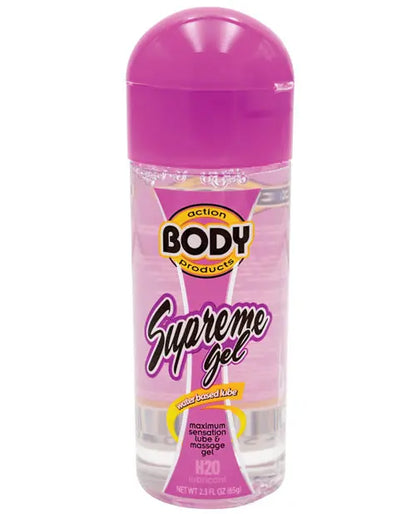 Body Action Supreme Water Based Gel - 2.3 oz Bottle Body Action Products
