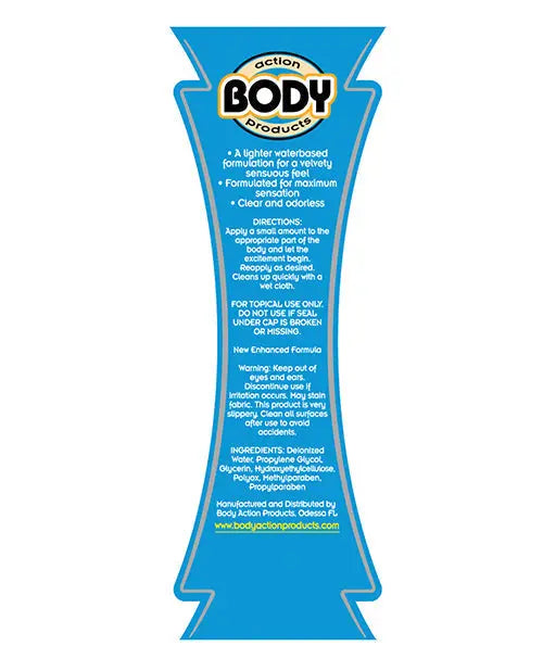 Body Action Ultra Glide Water Based - 4.4 oz Bottle Body Action Products