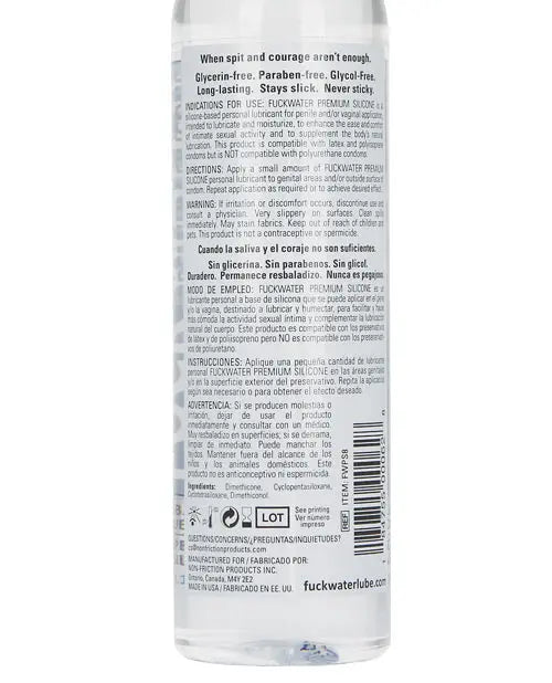 Fuck Water Premium Silicone - 8 oz Picture Brite