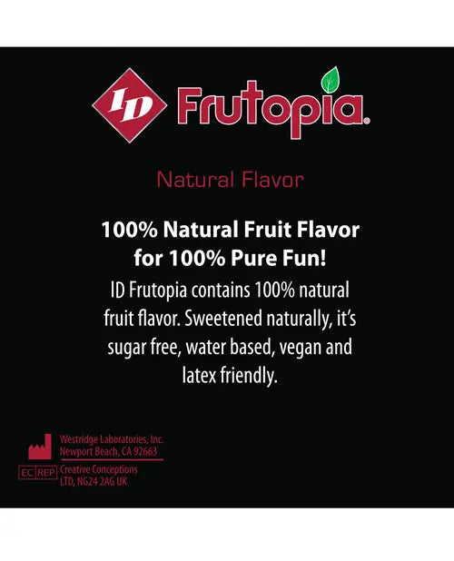 ID Frutopia Natural Lubricant - 3.4 oz Cherry Westridge Laboratories