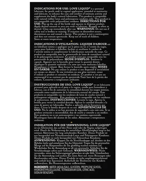 Kama Sutra Love Liquid Classic Water Based Lube - 3.4 oz Kama Sutra