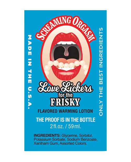 Love Lickers - 2 oz Screaming Orgasm Raspberry Little Genie Productions LLC