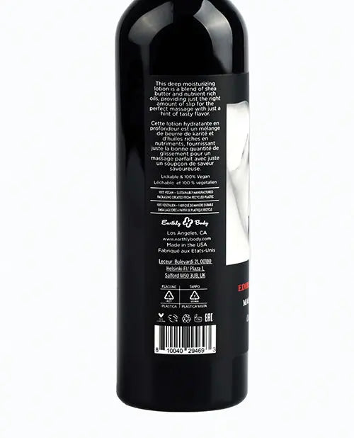 Earthly Body Hemp Seed by Night Edible Lotion - 8 oz Cherry Earthly Body