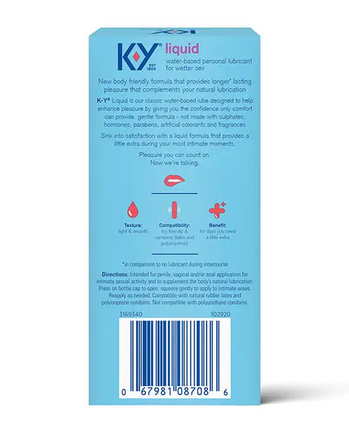 K-Y Natural Feeling Liquid - 2.4 oz Paradise Marketing