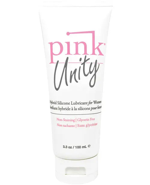 Pink Unity Hybrid Silicone Based Lubricant - 3.3 oz Tube Empowered Products