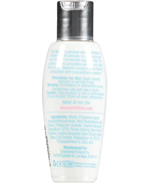 Pink Water Lube - 2.8 oz Flip Top Bottle Empowered Products