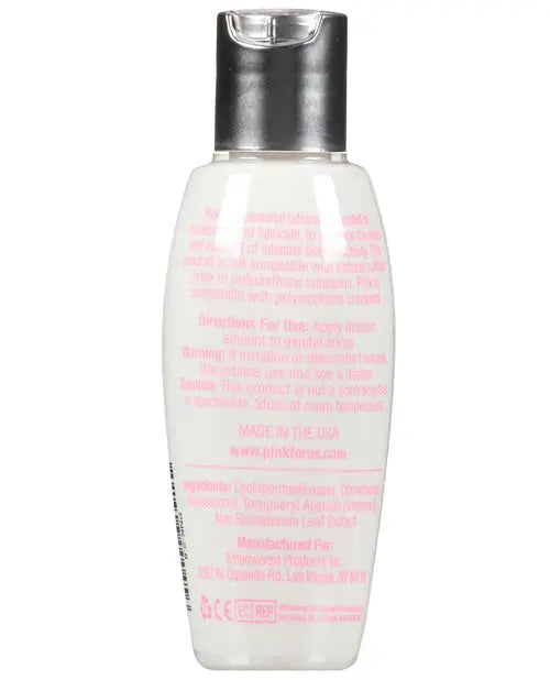 Pink Silicone Lube - 2.8 oz Flip Top Bottle Empowered Products