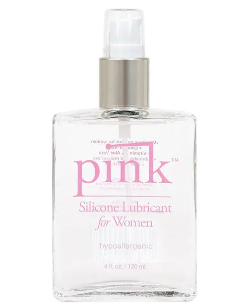 Pink Silicone Lube - 4 oz Glass Bottle Empowered Products