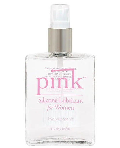 Pink Silicone Lube - 4 oz Glass Bottle Empowered Products