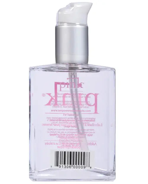 Pink Silicone Lube - 4 oz Glass Bottle Empowered Products