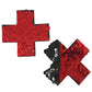 Pastease Premium Color Changing Flip Sequins Cross - Red/Black O/S