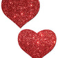 Pastease Premium Glitter Heart -  Red O/S