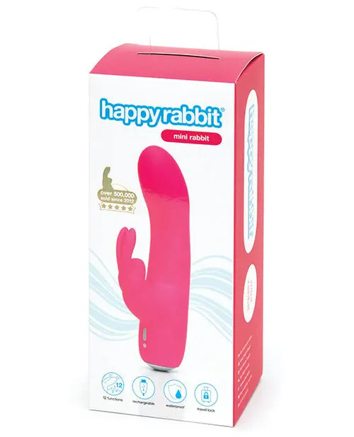 Happy Rabbit Vibrator | Mini Rechargeable G Spot Vibrator | Pink Clit Vibrator | Best Vibrator for Women Lovehoney C/o Wow Tech