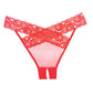 Adore Sheer & Lace Desire Panty Red O/S