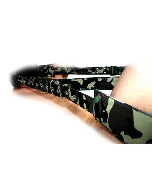 Sensual Sin Leather Adjustable Travel Sling - Camo Atlantas Products Ltd Uk