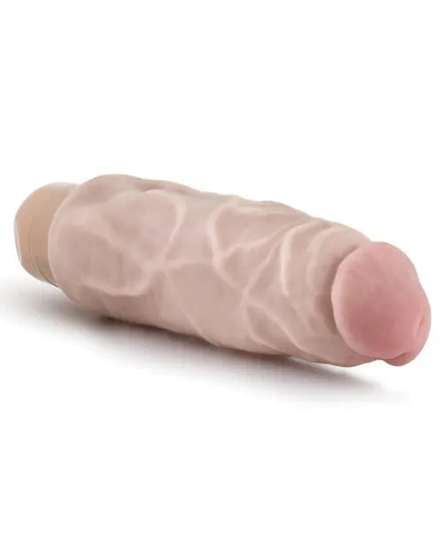 Blush Dr Skin Vibrating Dildo | 7" Big Dildo #9 | Throbbing Beige Realistic Dildo | Best Vibrator for Women Blush Novelties
