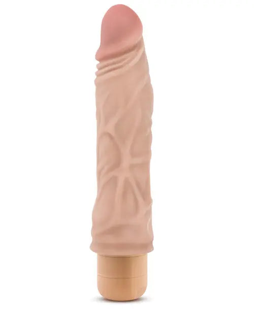 Blush Dr Skin Vibrating Dildo #10 | Beige Realistic Dildo | Waterproof 8.5" Big Dildo | Best Vibrator for Women Blush Novelties