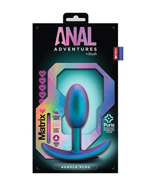 Blush Anal Adventures Matrix Nebula Plug - Turquoise Blush Novelties