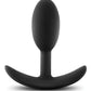 Blush Luxe Wearable Vibra Slim Plug Small - Black Blush Novelties