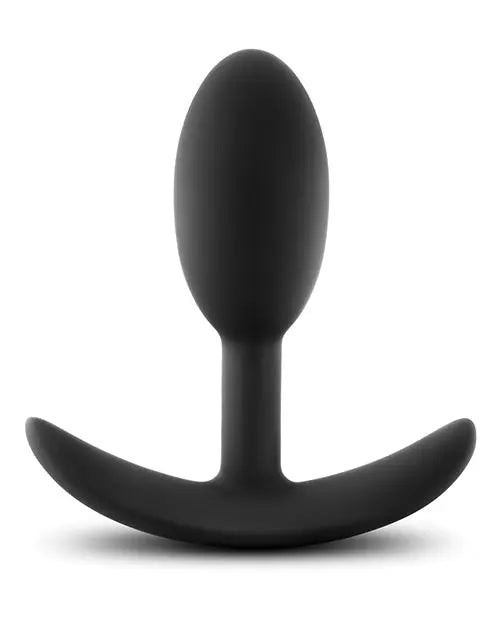 Blush Luxe Wearable Vibra Slim Plug Small - Black Blush Novelties