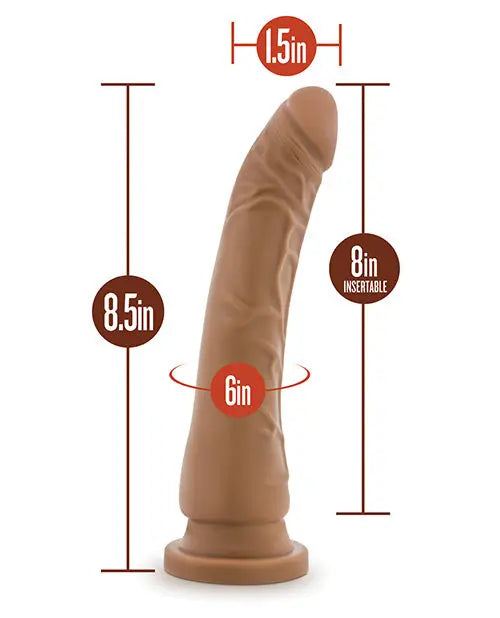Blush Realistic Dildo | 8.5" Big Dildo | Mocha Suction Cup Dildo Blush Novelties