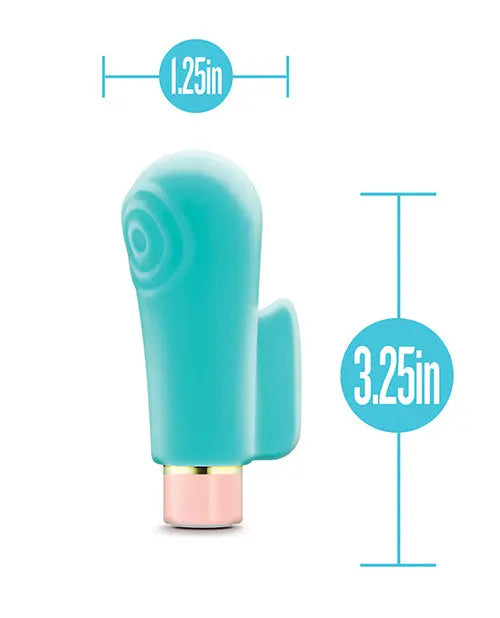 Blush Aria Finger Vibrator | Sensual AF Best Vibrator for Women | 10-Speed Teal Small Vibrator Blush Novelties