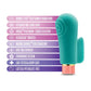 Blush Aria Finger Vibrator | Sensual AF Best Vibrator for Women | 10-Speed Teal Small Vibrator Blush Novelties