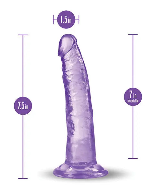 Blush B Yours Plus Realistic Dildo | 7" Big Dildo | Purple Suction Cup Dildo Blush Novelties
