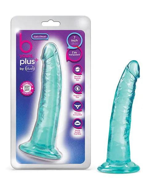 Blush Realistic Dildo | 7" Big Dildo | Lust Thrust Dildo Teal Suction Cup Dildo Blush Novelties