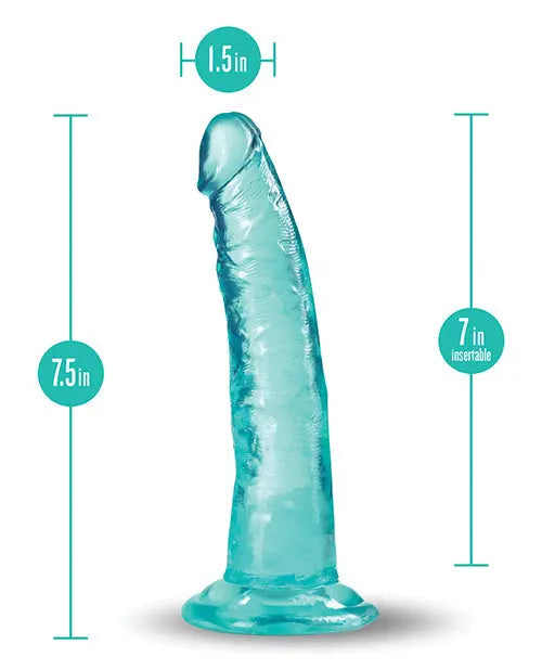 Blush Realistic Dildo | 7" Big Dildo | Lust Thrust Dildo Teal Suction Cup Dildo Blush Novelties