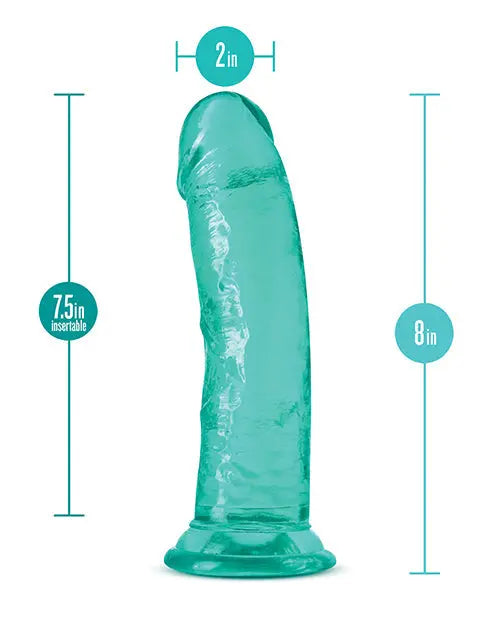 Blush B Yours Plus Large Dildo | 8" Big Dildo | Teal Suction Cup Dildo | Best Dildo Blush Novelties
