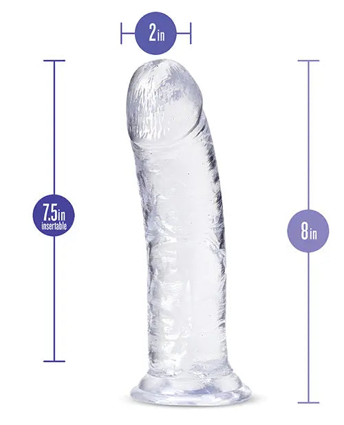 Blush B Yours Plus Realistic Dildo | 8" Big Dildo | Clear Suction Cup Dildo Blush Novelties