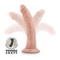 Blush Plus Large Dildo | Vanilla 7" Big Dildo | Posable Suction Cup Dildo | Best Dildo Blush Novelties